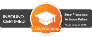 certificación en InBound por Hubspot Academy